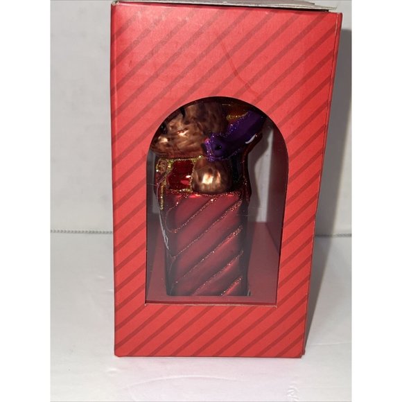 FAO Schwarz 2009 Holiday Ornament Ltd Edition Blown Glass Teddy Doll Present A17 - Picture 7 of 13